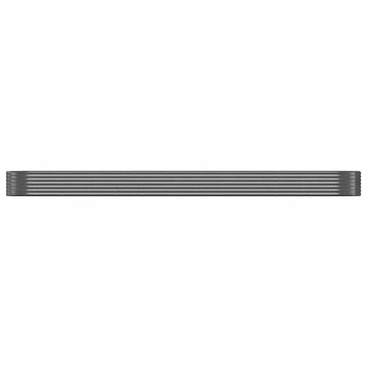 Vidaxl plantenbak 507x100x36 cm gegalvaniseerd staal antracietkleurig