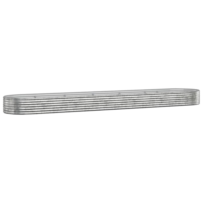 Load image into Gallery viewer, Vidaxl plantenbak 507x100x36 cm gegalvaniseerd staal zilverkleurig
