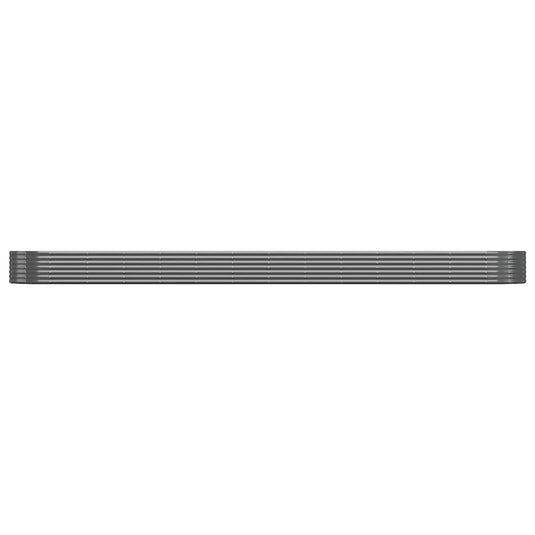 Vidaxl plantenbak 544x100x36 cm gegalvaniseerd staal antracietkleurig