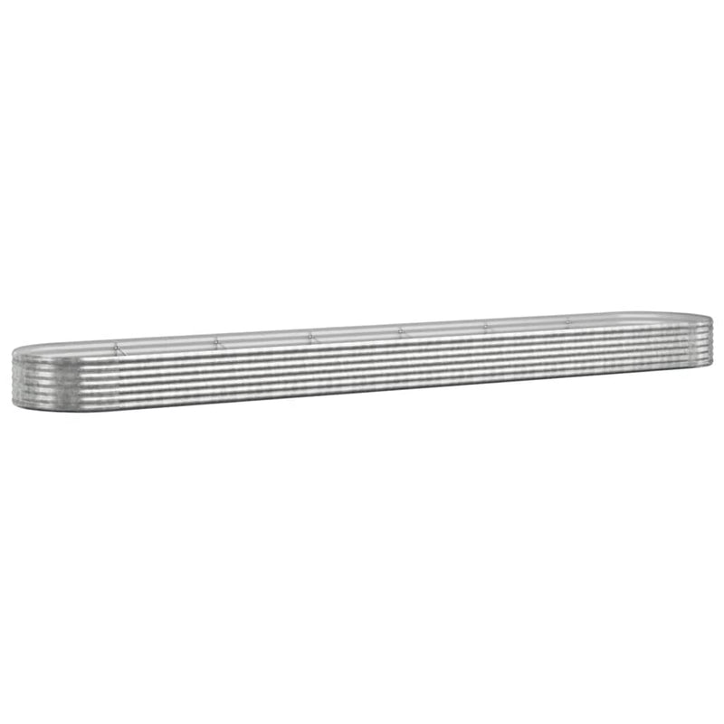 Load image into Gallery viewer, Vidaxl plantenbak 544x100x36 cm gegalvaniseerd staal zilverkleurig
