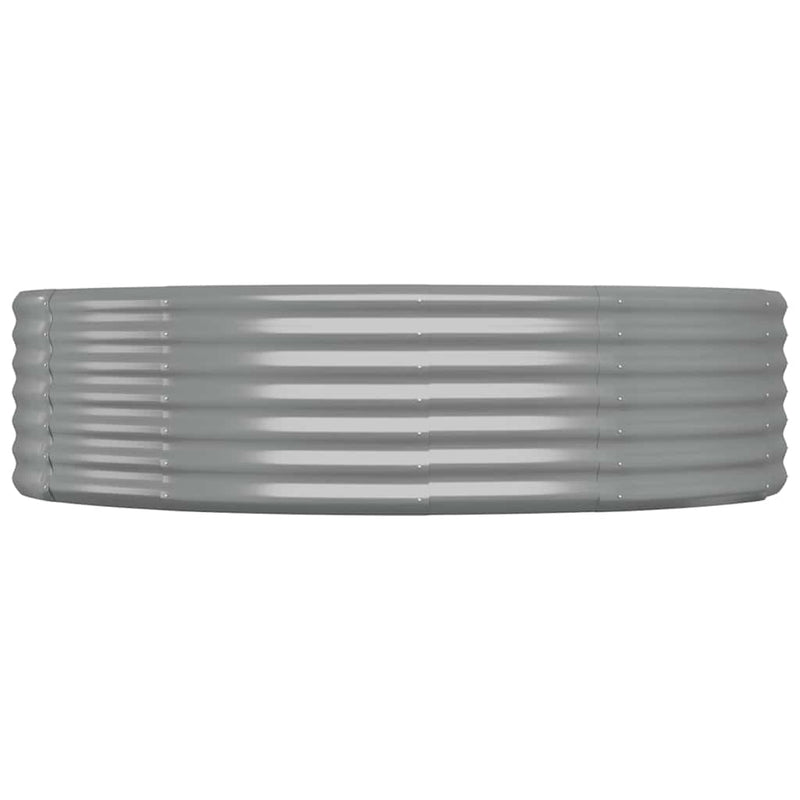 Load image into Gallery viewer, Vidaxl plantenbak 140x140x36 cm gegalvaniseerd staal grijs
