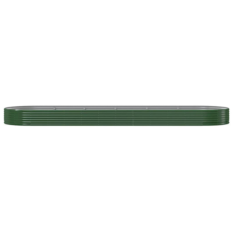 Afbeelding laden in galerijviewer, Vidaxl plantenbak 523x140x36 cm gegalvaniseerd staal groen
