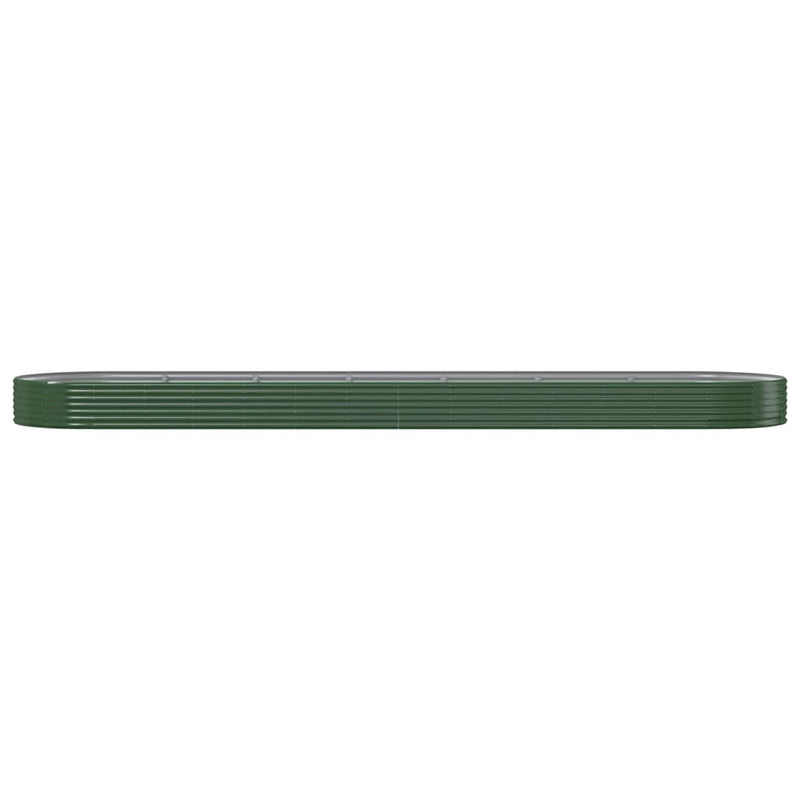 Load image into Gallery viewer, Vidaxl plantenbak 600x140x36 cm gepoedercoat staal groen
