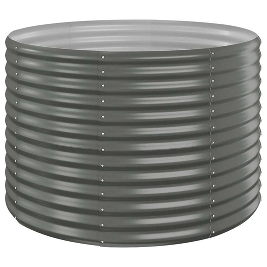 Vidaxl plantenbak 100x100x68 cm gegalvaniseerd staal grijs