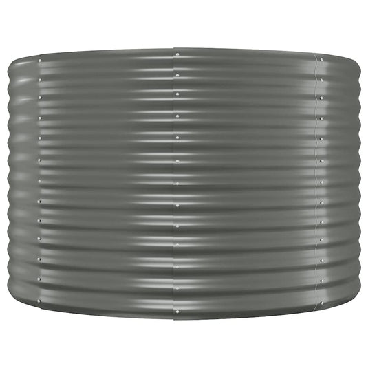 Vidaxl plantenbak 100x100x68 cm gegalvaniseerd staal grijs