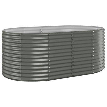 Vidaxl plantenbak 175x100x68 cm gegalvaniseerd staal grijs