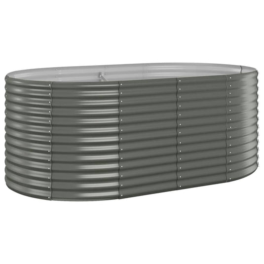 Vidaxl plantenbak 175x100x68 cm gegalvaniseerd staal grijs