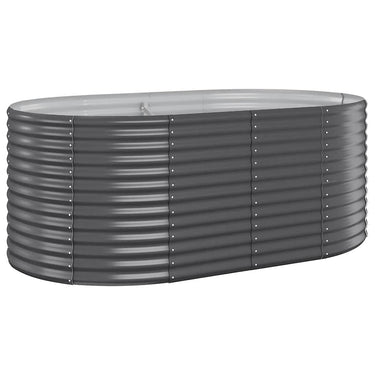 Vidaxl plantenbak 175x100x68 cm gegalvaniseerd staal antracietkleurig