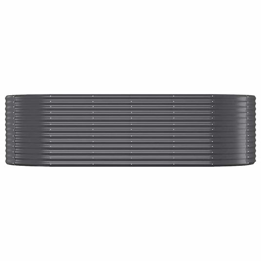 Vidaxl plantenbak 249x100x68 cm gegalvaniseerd staal antracietkleurig