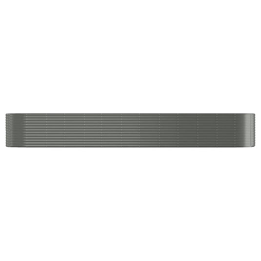 VidaXL Plantenbak 507x100x68 cm gepoedercoat staal grijs