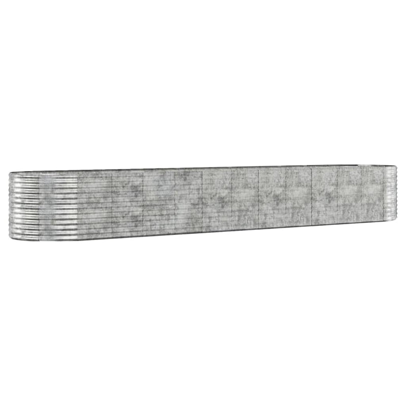 Load image into Gallery viewer, VidaXL Plantenbak 507x100x68 cm gepoedercoat staal zilverkleurig
