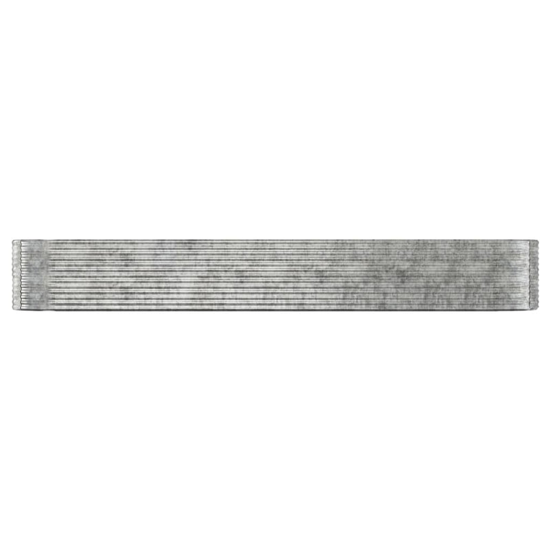 Load image into Gallery viewer, VidaXL Plantenbak 507x100x68 cm gepoedercoat staal zilverkleurig
