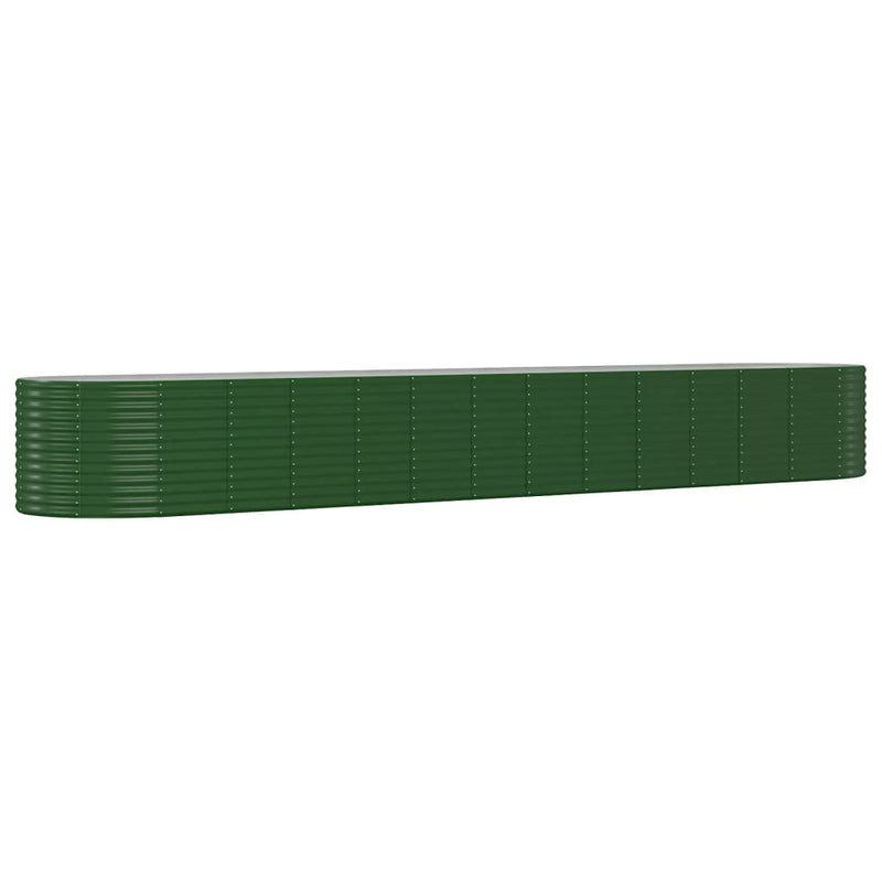 Load image into Gallery viewer, VidaXL Plantenbak 554x100x68 cm gepoedercoat staal groen

