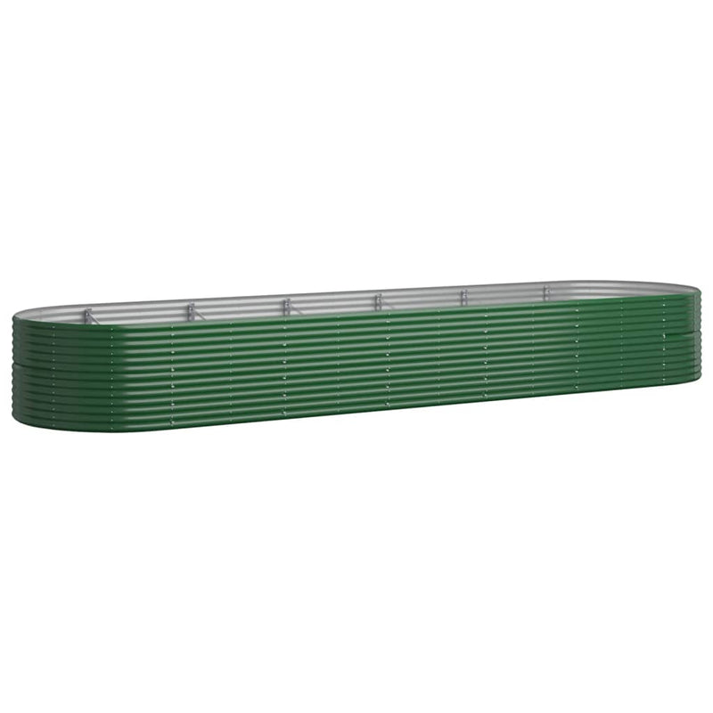 Load image into Gallery viewer, VidaXL Plantenbak 510x140x68 cm gepoedercoat staal groen
