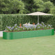 VidaXL Plantenbak 510x140x68 cm gepoedercoat staal groen