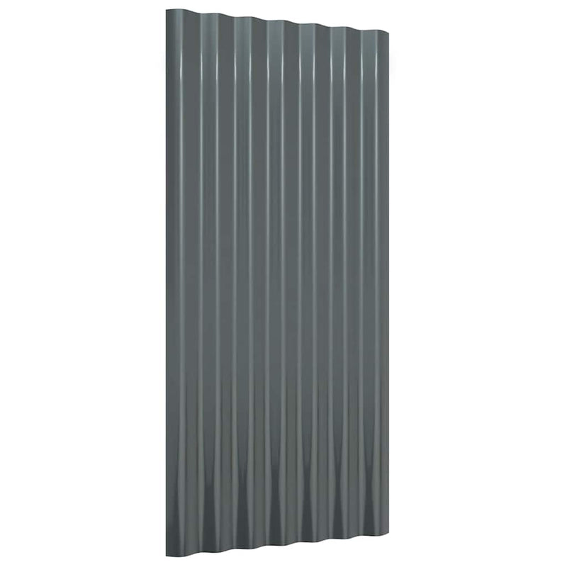 Load image into Gallery viewer, Vidaxl dakpanelen 36 st 80x36 cm gepoedercoat staal antracietkleurig
