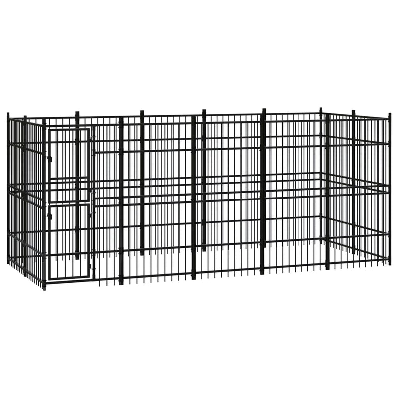 Load image into Gallery viewer, VidaXL Hondenkennel 9,22 m² staal
