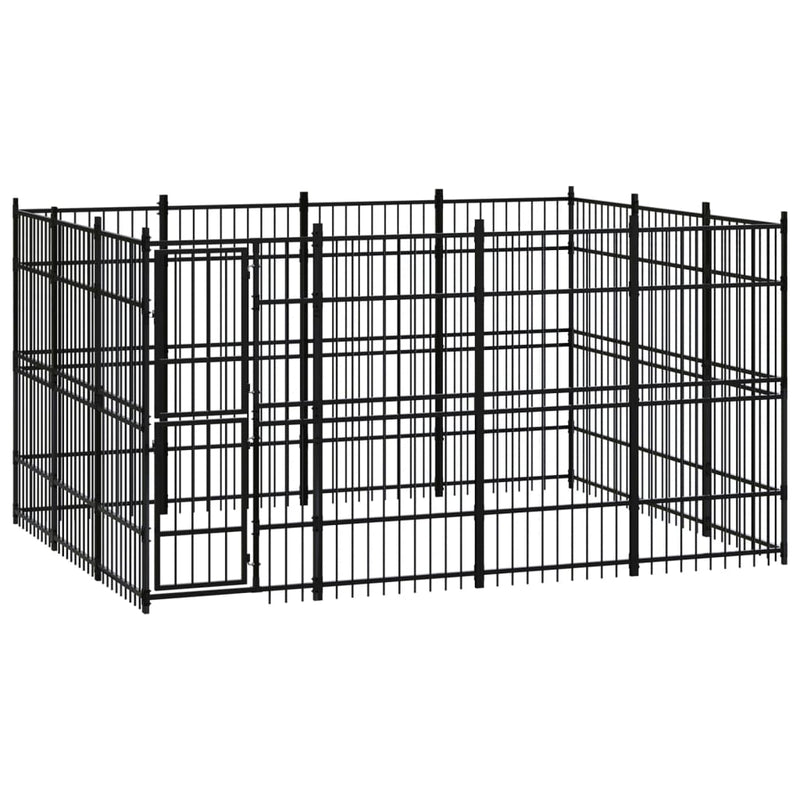 Load image into Gallery viewer, VidaXL Hondenkennel 11,06 m² staal
