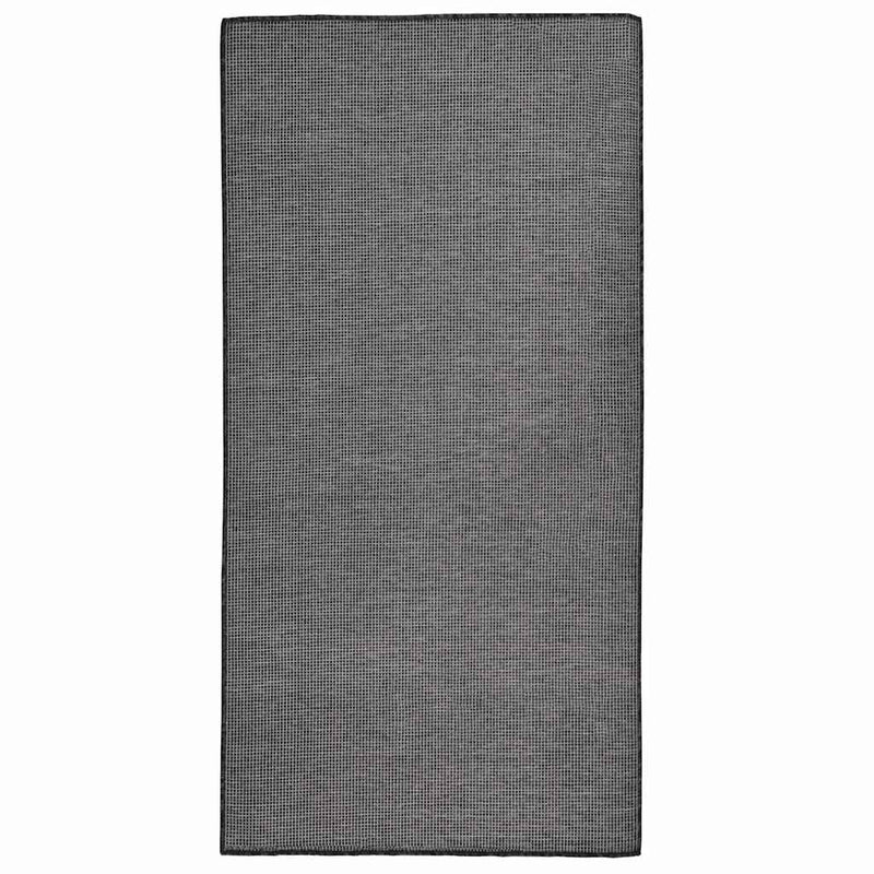Load image into Gallery viewer, Vidaxl buitenkleed platgeweven 100x200 cm grijs

