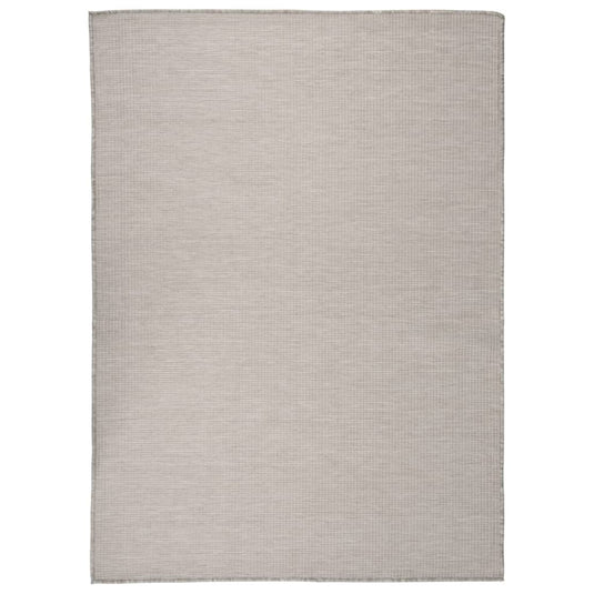 Vidaxl buitenkleed platgeweven 200x280 cm lichtgrijs