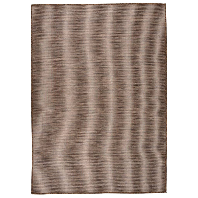 Load image into Gallery viewer, Vidaxl buitenkleed platgeweven 140x200 cm bruin
