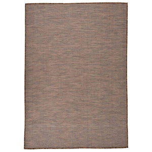 Vidaxl buitenkleed platgeweven 160x230 cm bruin