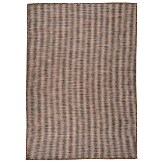 Vidaxl buitenkleed platgeweven 160x230 cm bruin