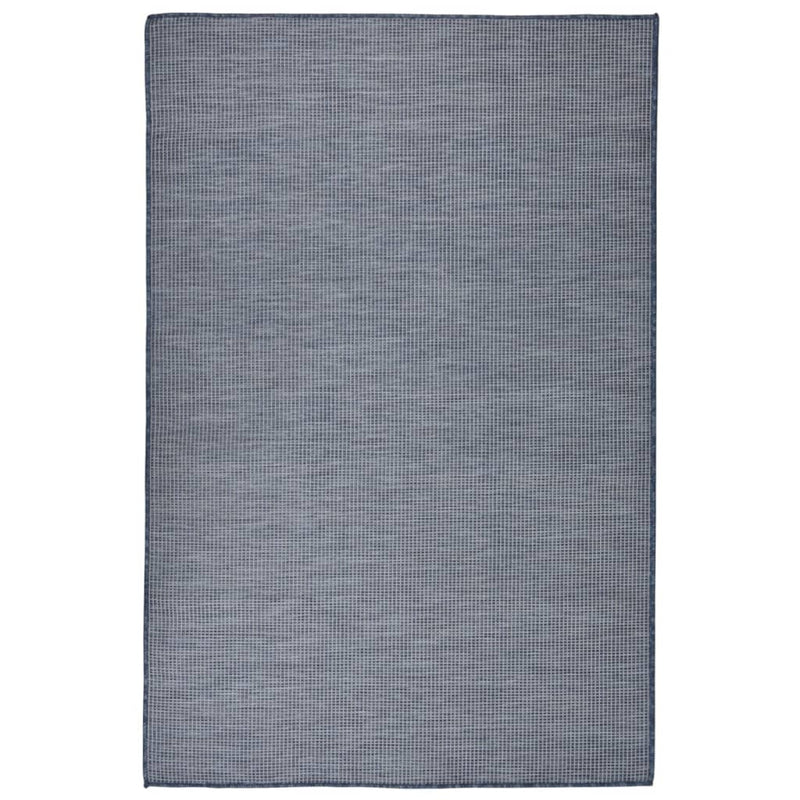 Load image into Gallery viewer, Vidaxl buitenkleed platgeweven 120x170 cm blauw
