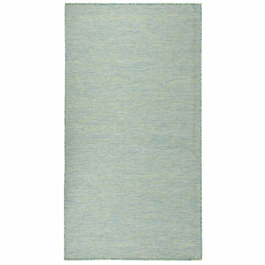 Vidaxl buitenkleed platgeweven 140x200 cm turquoise
