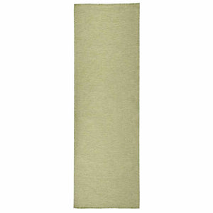 Vidaxl buitenkleed platgeweven 80x250 cm groen