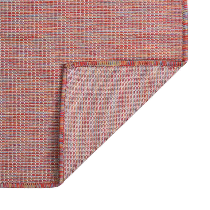 Load image into Gallery viewer, Vidaxl buitenkleed platgeweven 120x170 cm rood
