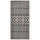 Vidaxl buitenkleed met patroon platgeweven 100x200 cm zwart