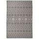 Vidaxl buitenkleed met patroon platgeweven 160x230 cm zwart