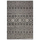 Vidaxl buitenkleed met patroon platgeweven 160x230 cm zwart