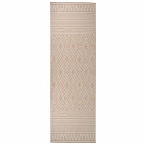 Vidaxl buitenkleed met patroon platgeweven 80x250 cm bruin