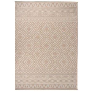 Vidaxl buitenkleed met patroon platgeweven 120x170 cm bruin