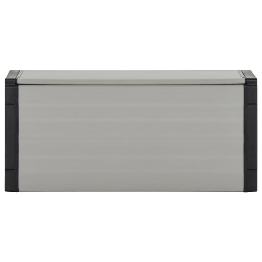 Vidaxl tuinafvalbak 85x34x40 cm grijs