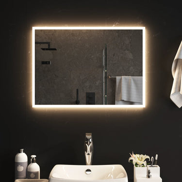 Vidaxl badkamerspiegel led 70x50 cm