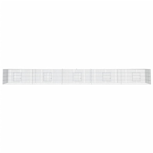 Vidaxl konijnenkooi met 5 panelen 541x109x54 cm gegalvaniseerd ijzer