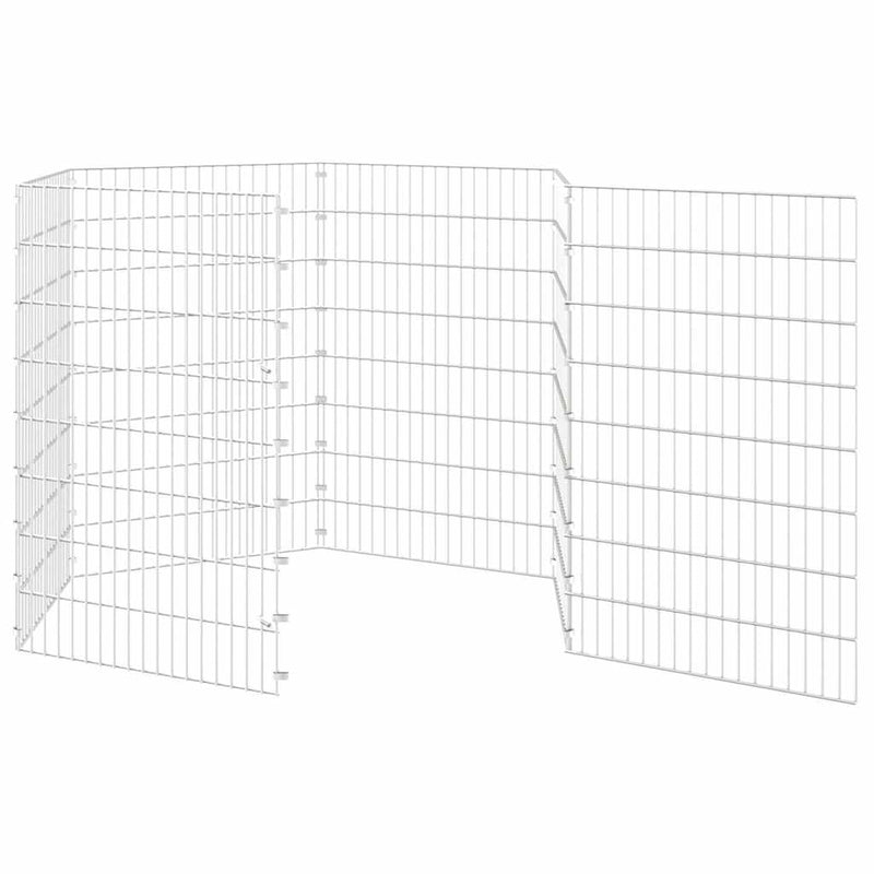 Load image into Gallery viewer, Vidaxl dierenverblijf 6 panelen 54x80 cm gegalvaniseerd ijzer
