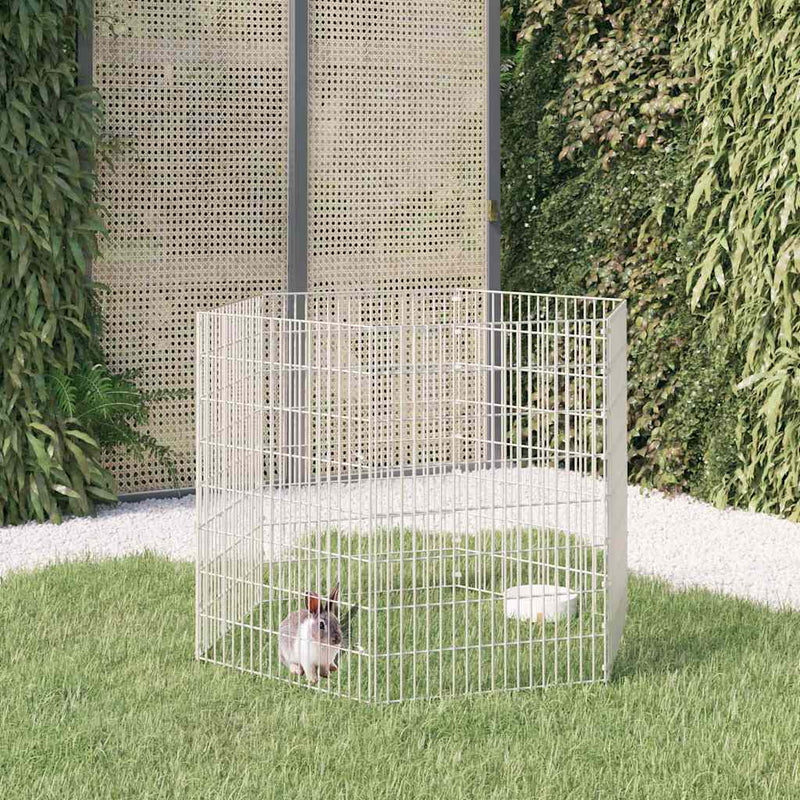 Load image into Gallery viewer, Vidaxl dierenverblijf 6 panelen 54x80 cm gegalvaniseerd ijzer
