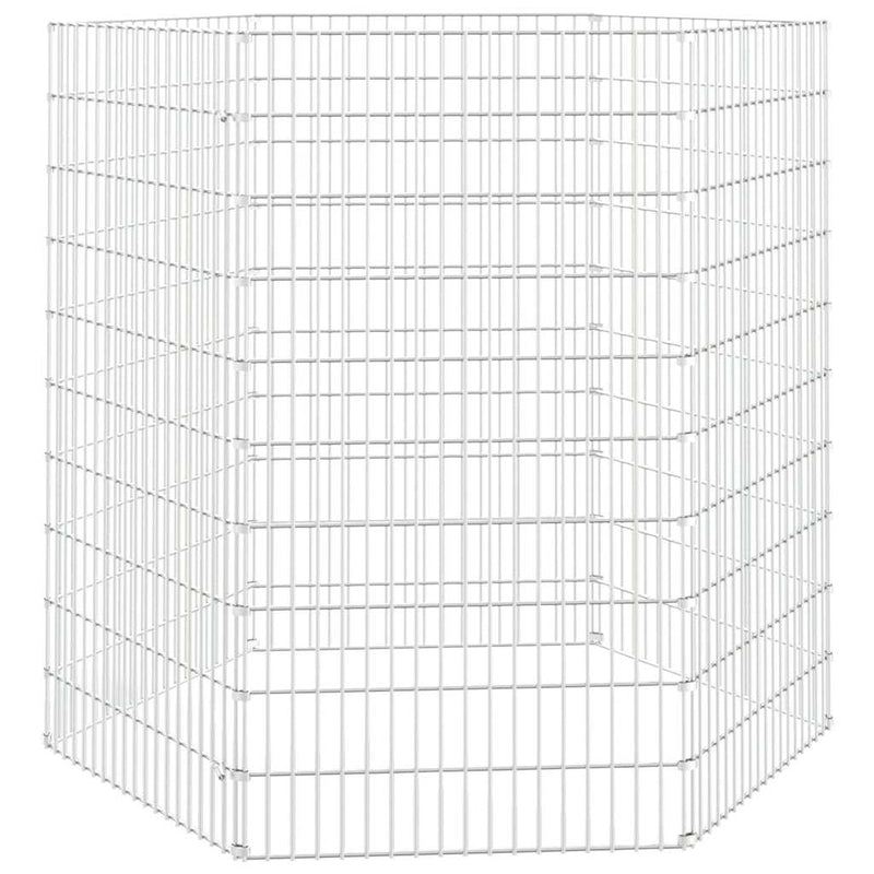 Load image into Gallery viewer, Vidaxl dierenverblijf 6 panelen 54x100 cm gegalvaniseerd ijzer
