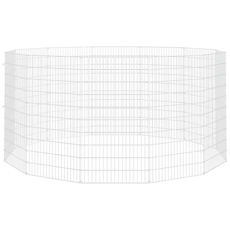 Load image into Gallery viewer, Vidaxl vrije uitloopverblijf voor dieren 12 panelen 54x100 cm gegalvaniseerd ijzer
