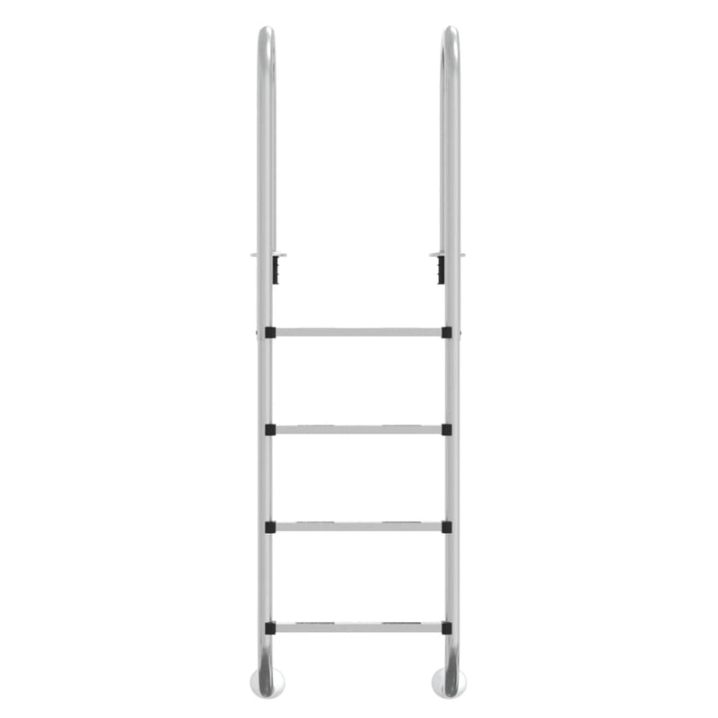Load image into Gallery viewer, Vidaxl zwembadladder 54x38x184,5 cm 304 roestvrij staal
