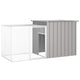 Vidaxl kippenhok 200x91x100 cm gegalvaniseerd staal grijs