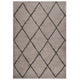 VidaXL Vloerkleed shaggy hoogpolig 160x230 cm beige en antracietkleur