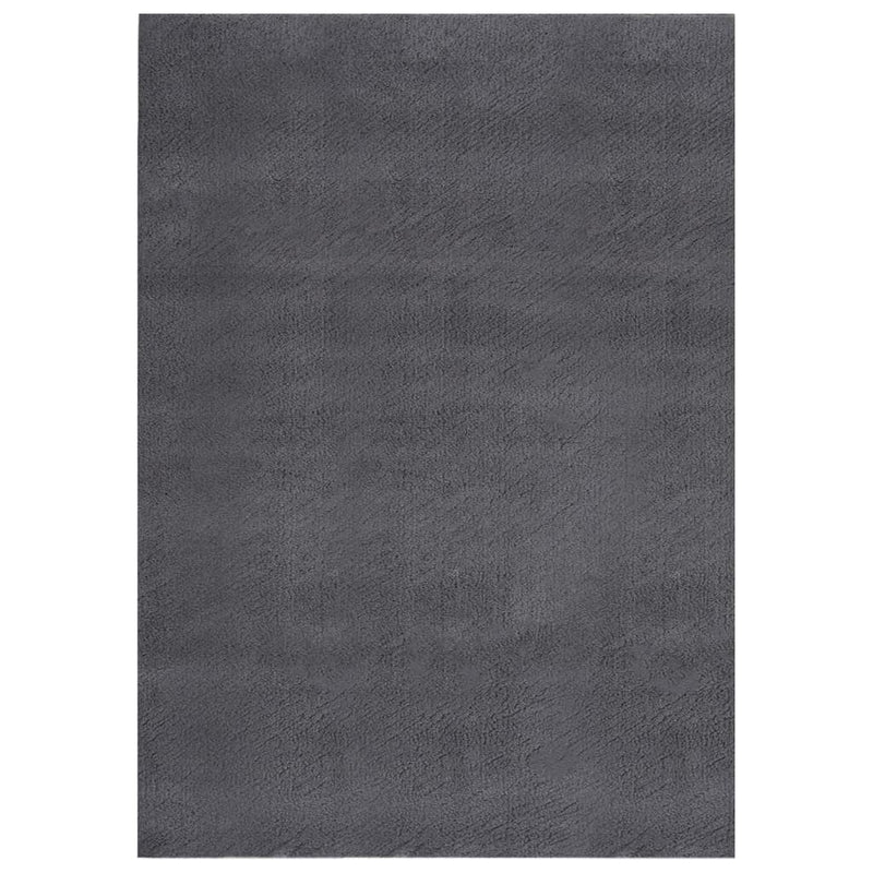 Load image into Gallery viewer, VidaXL Vloerkleed wasbaar korte pool anti-slip 160x230 cm antraciet
