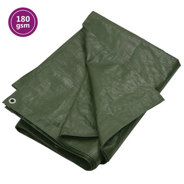 Vidaxl dekzeil 180 g m² 6x12 m hdpe groen