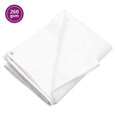 Vidaxl dekzeil 260 g m² 3x6 m hdpe wit
