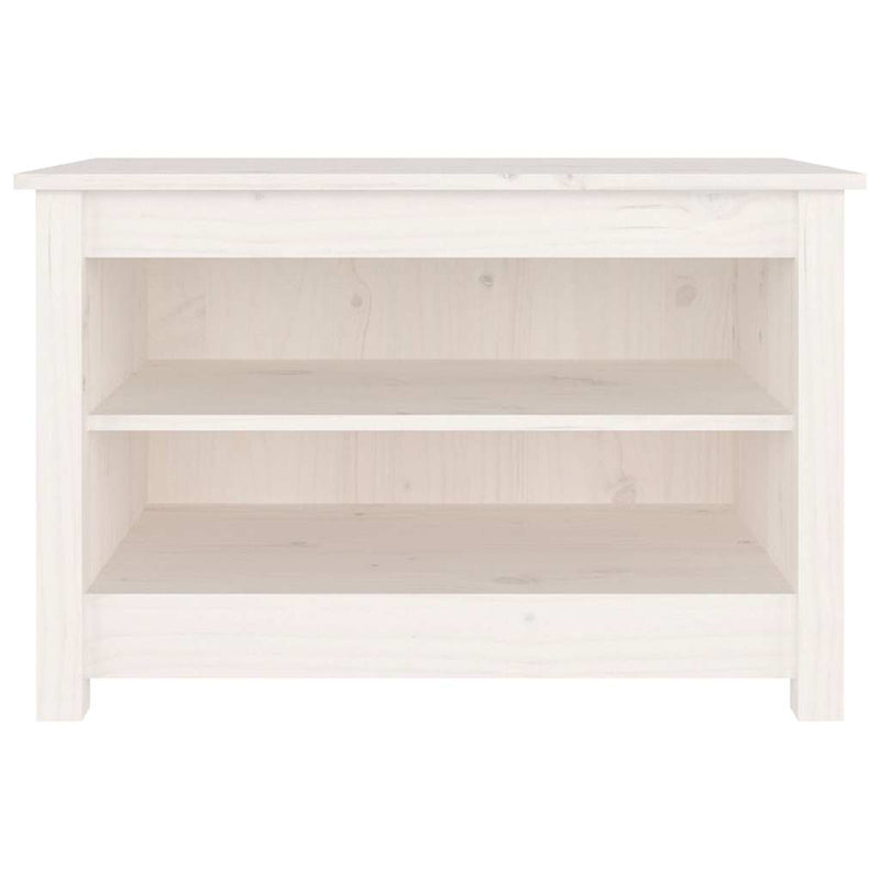 Load image into Gallery viewer, Vidaxl schoenenbank 70x38x45,5 cm massief grenenhout wit
